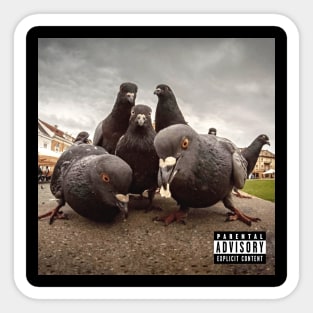 Pigeons Album Cover Sticker